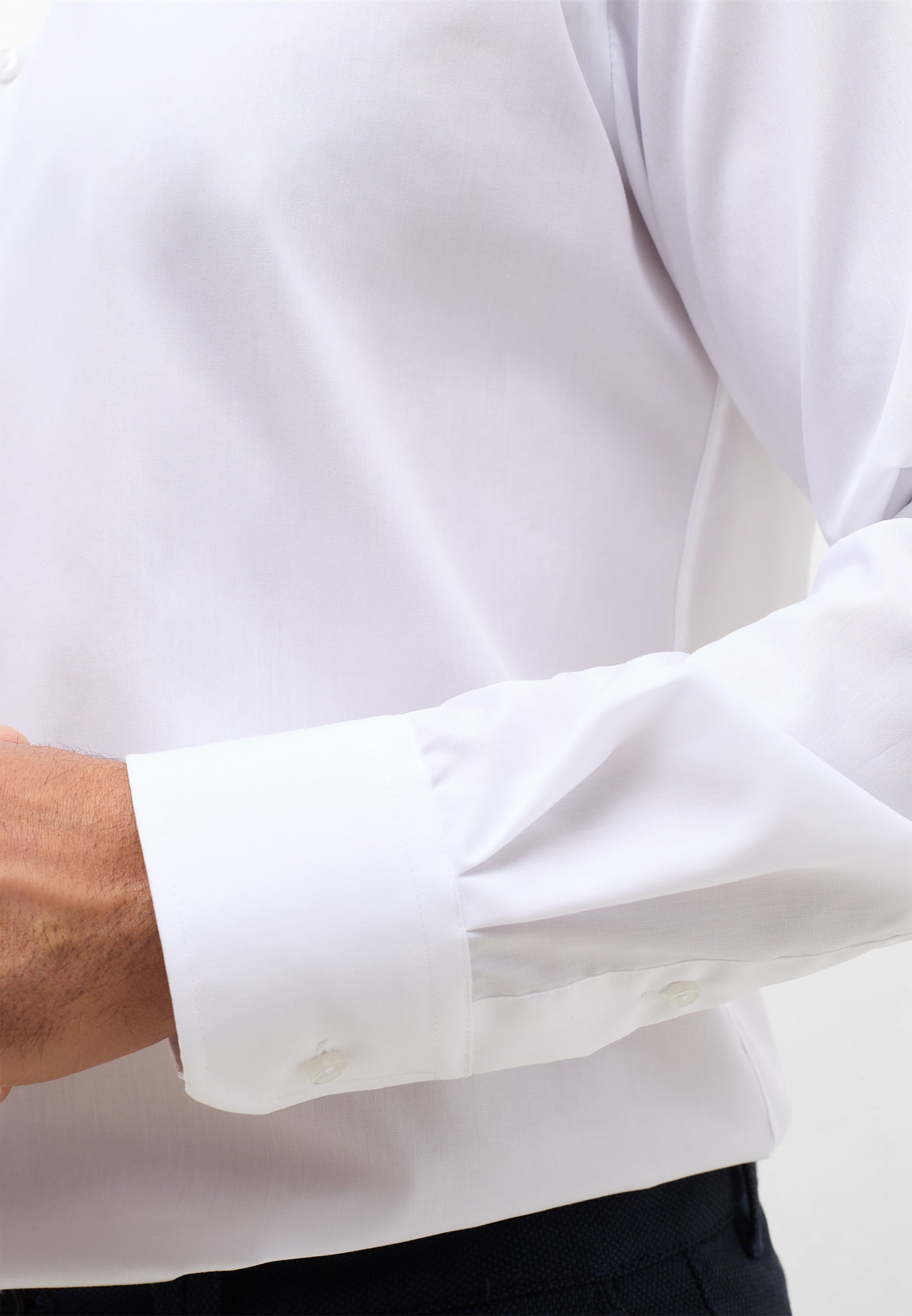 Modern fit white shirt