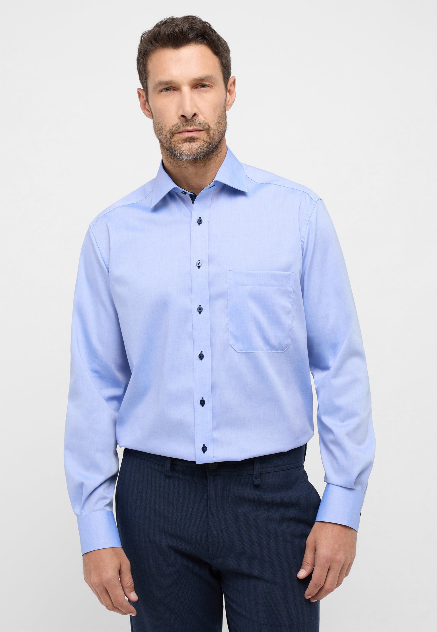powder blue luxury comfort shirt