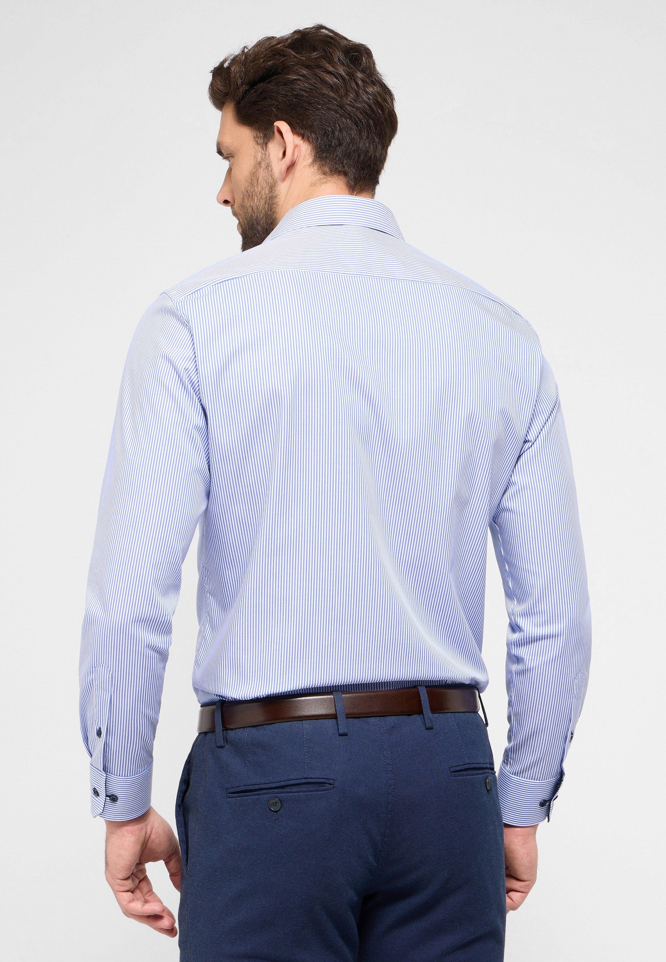 Medium blue stripe Modern shirt