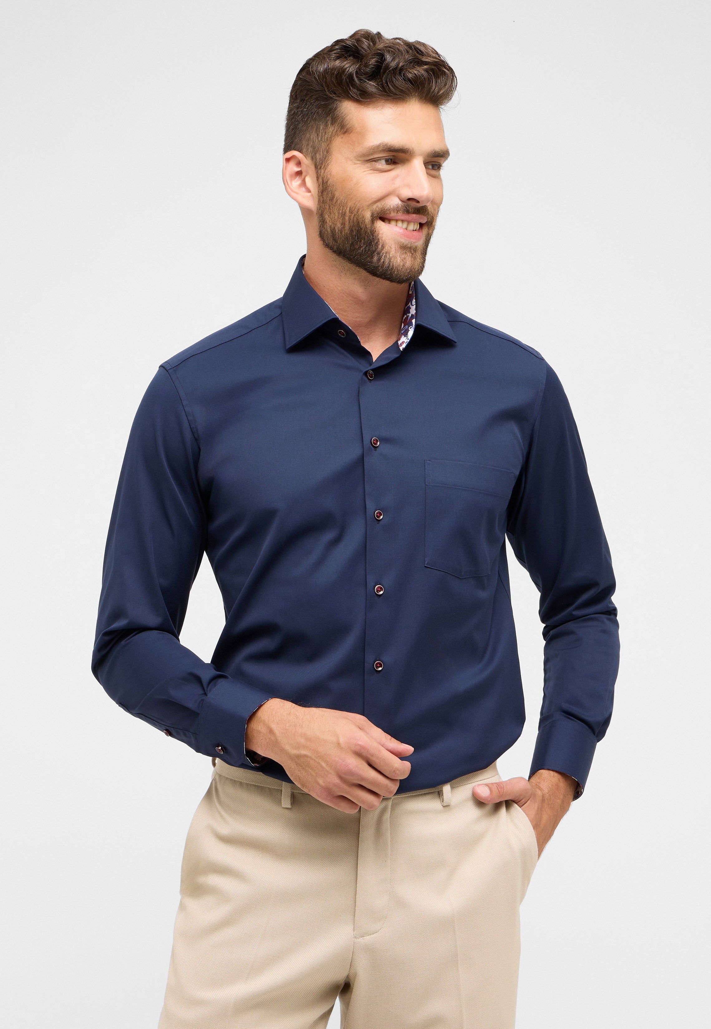 Navy modern luxury shirt