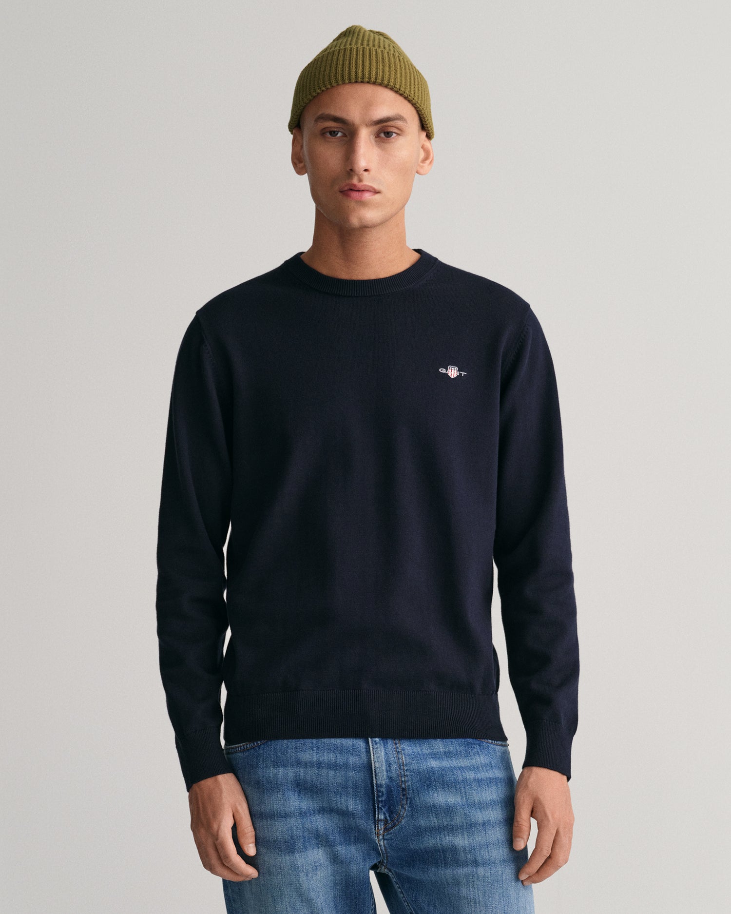 Navy cotton jumper