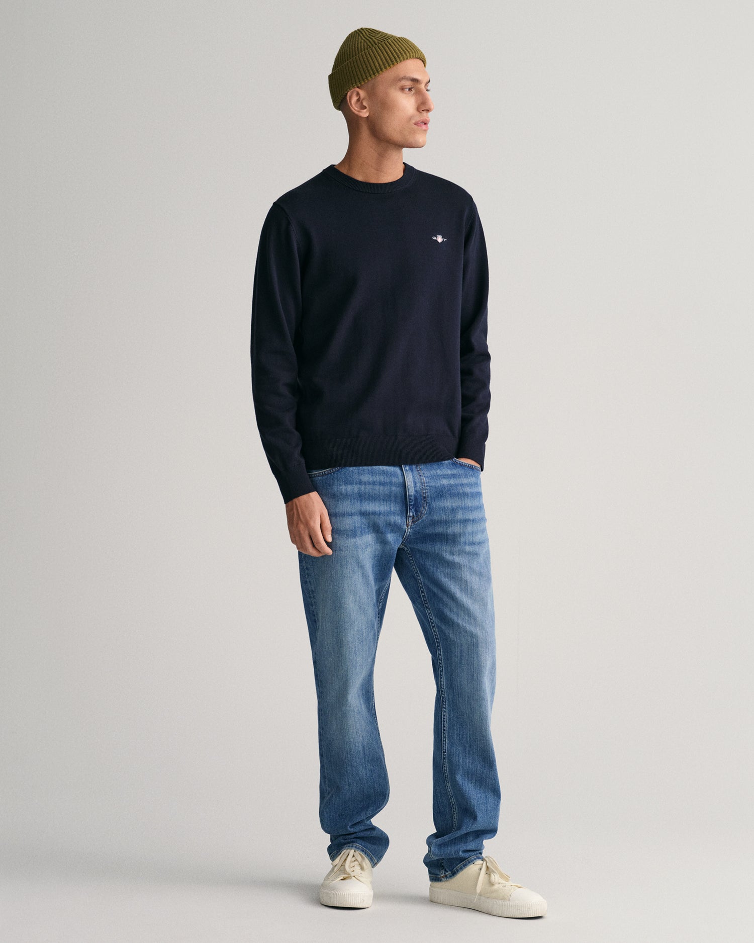 Navy cotton jumper