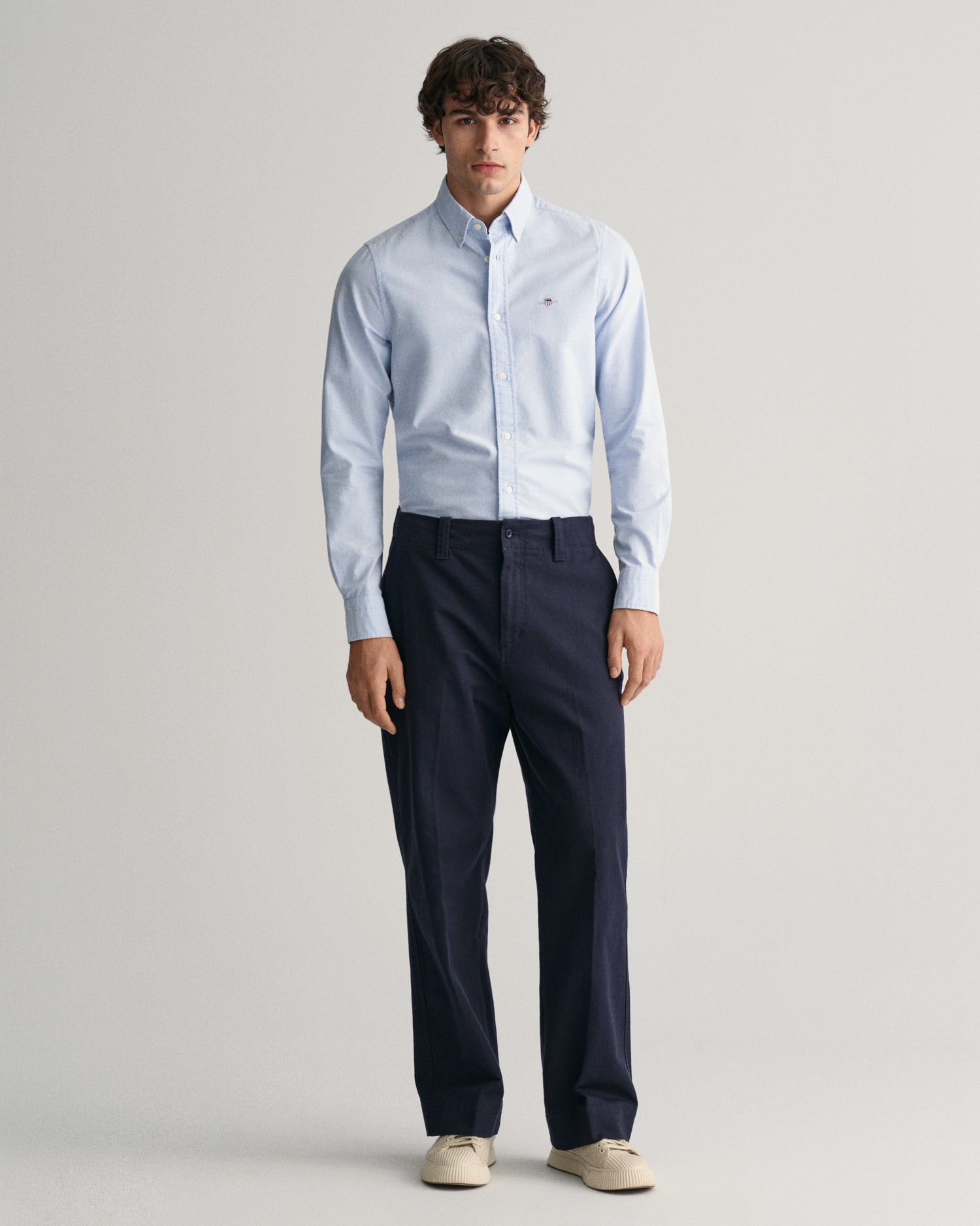 Slim stretch Oxford shirt