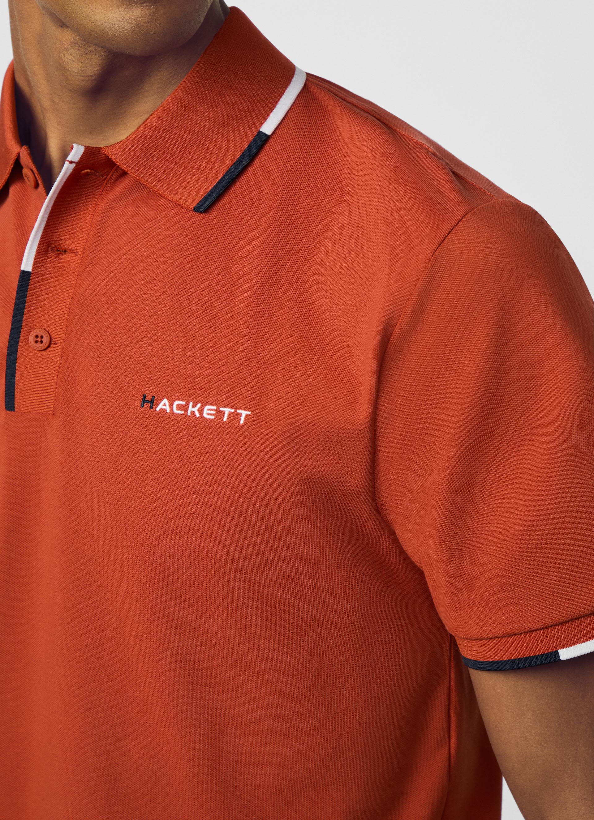 Tipped Collar Polo Shirt