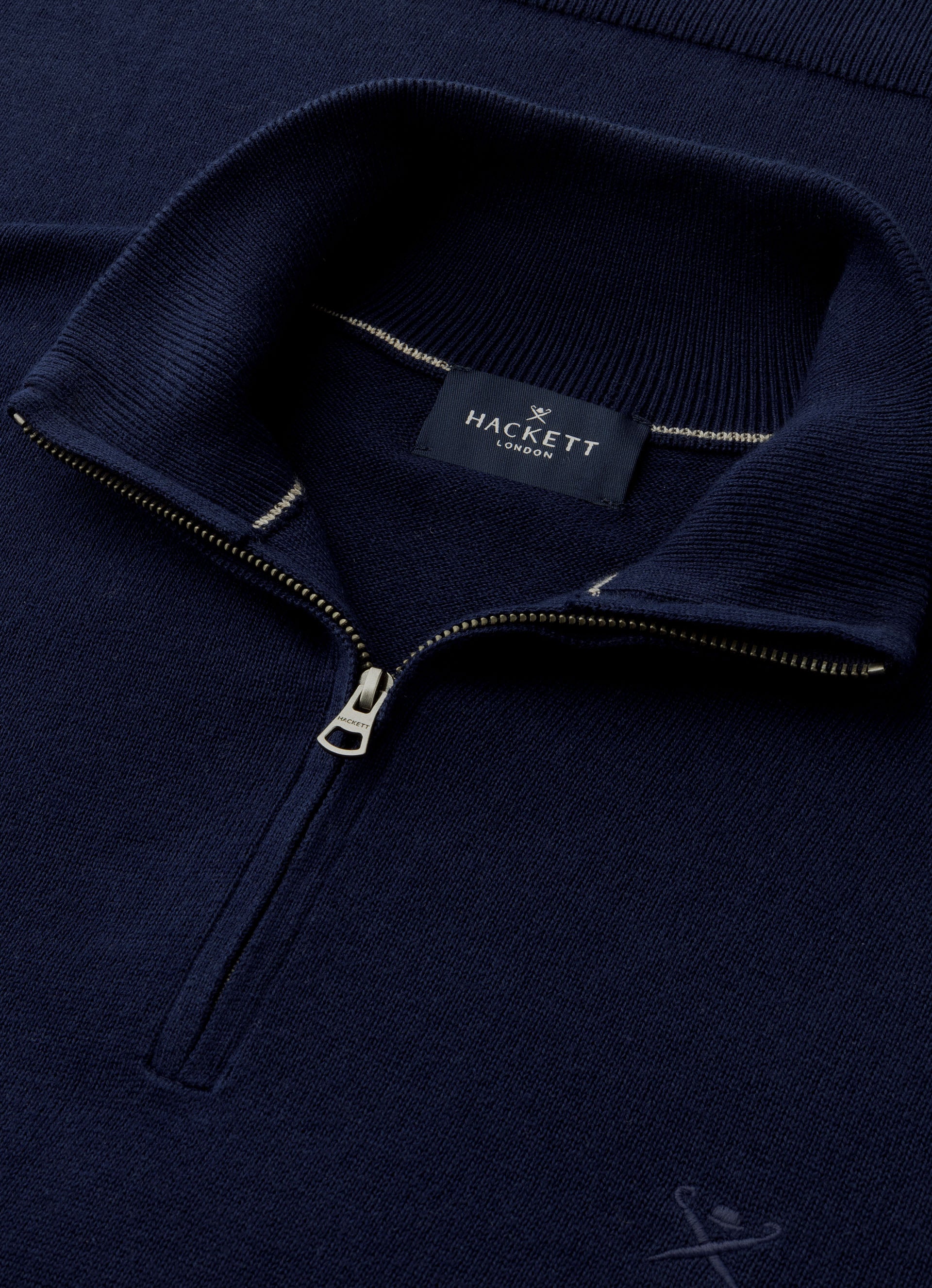Cotton Half Zip Jumper