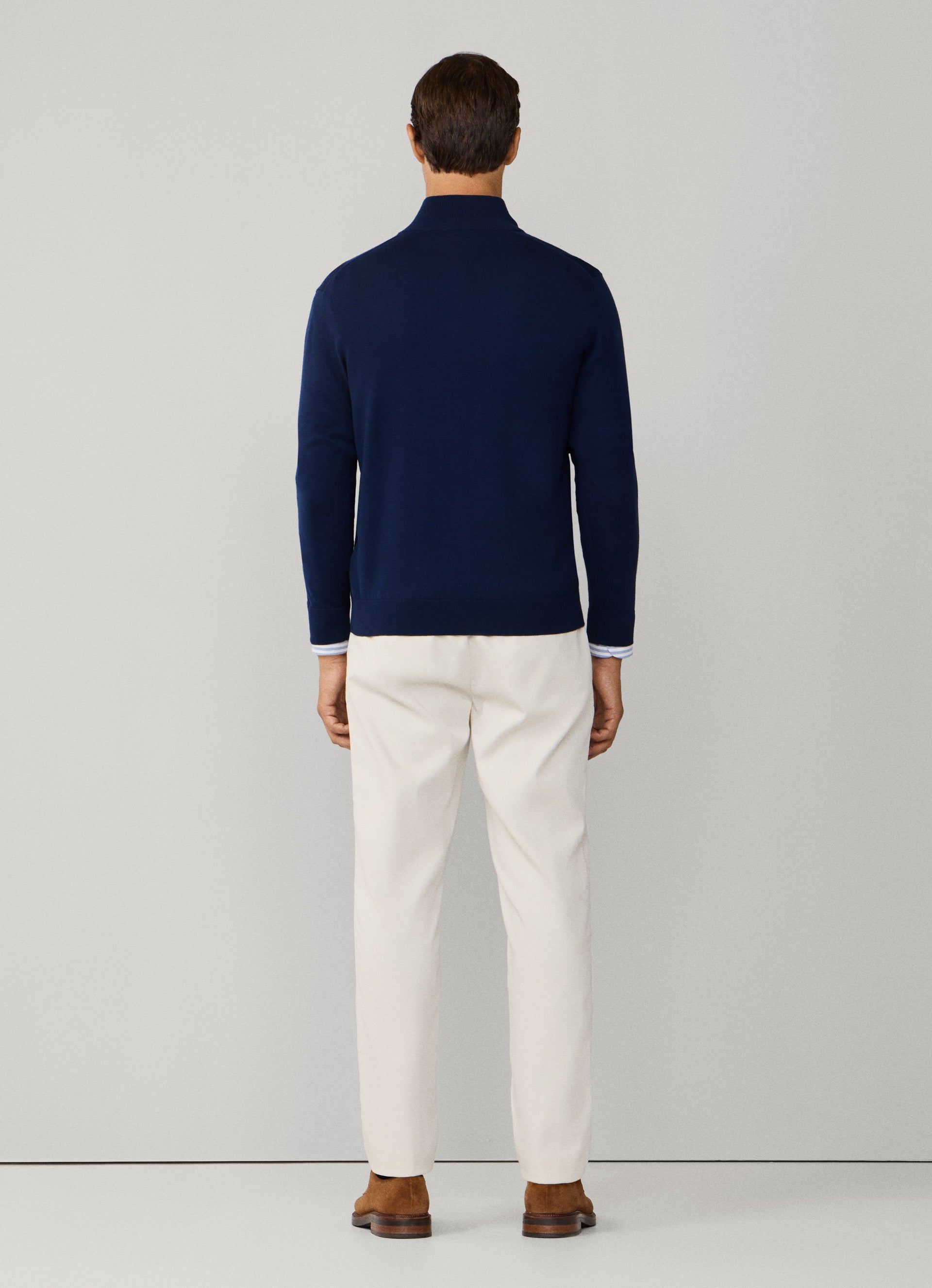 Cotton Half Zip Jumper