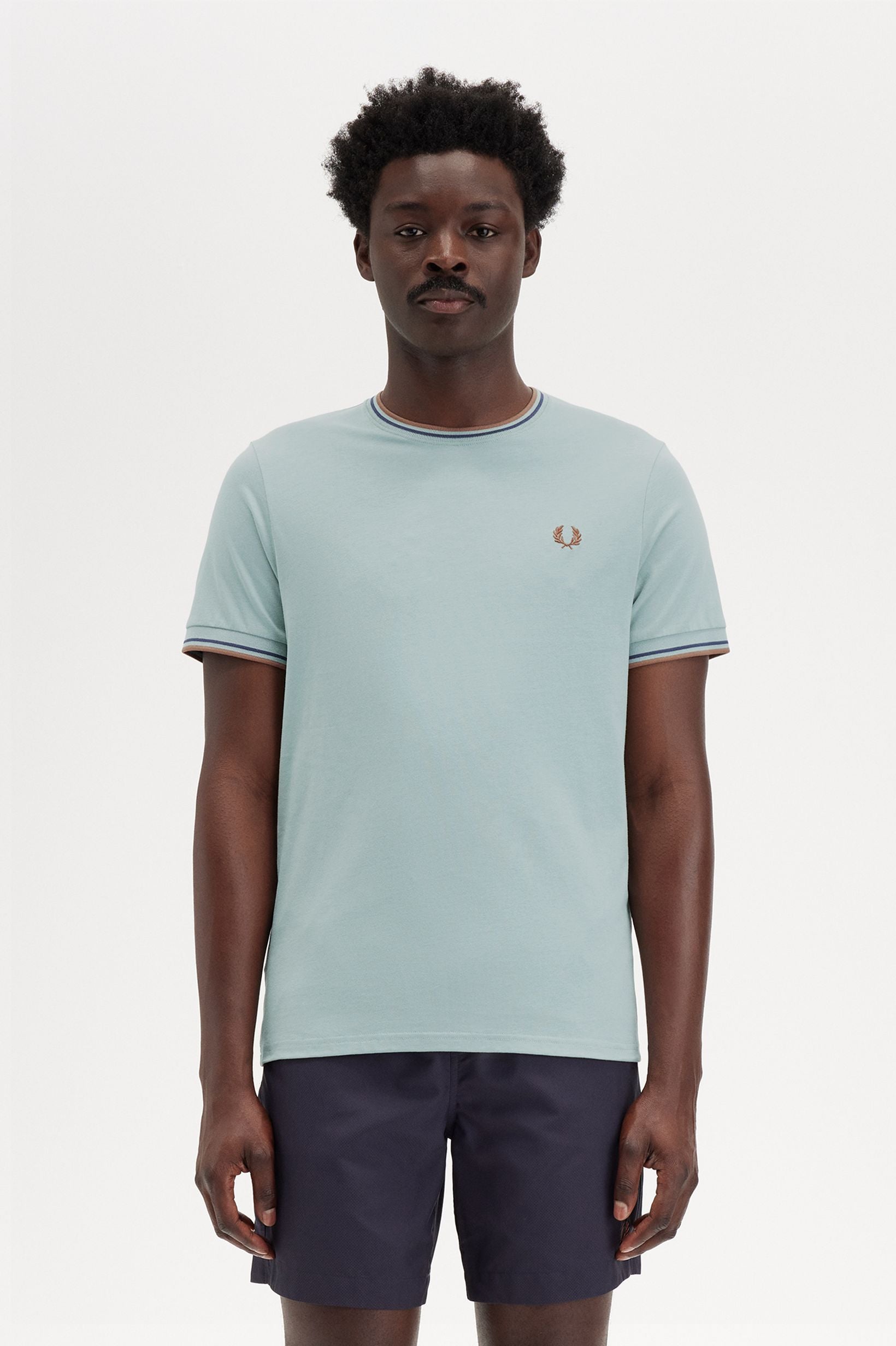 Grey Twin Tipped T-Shirt