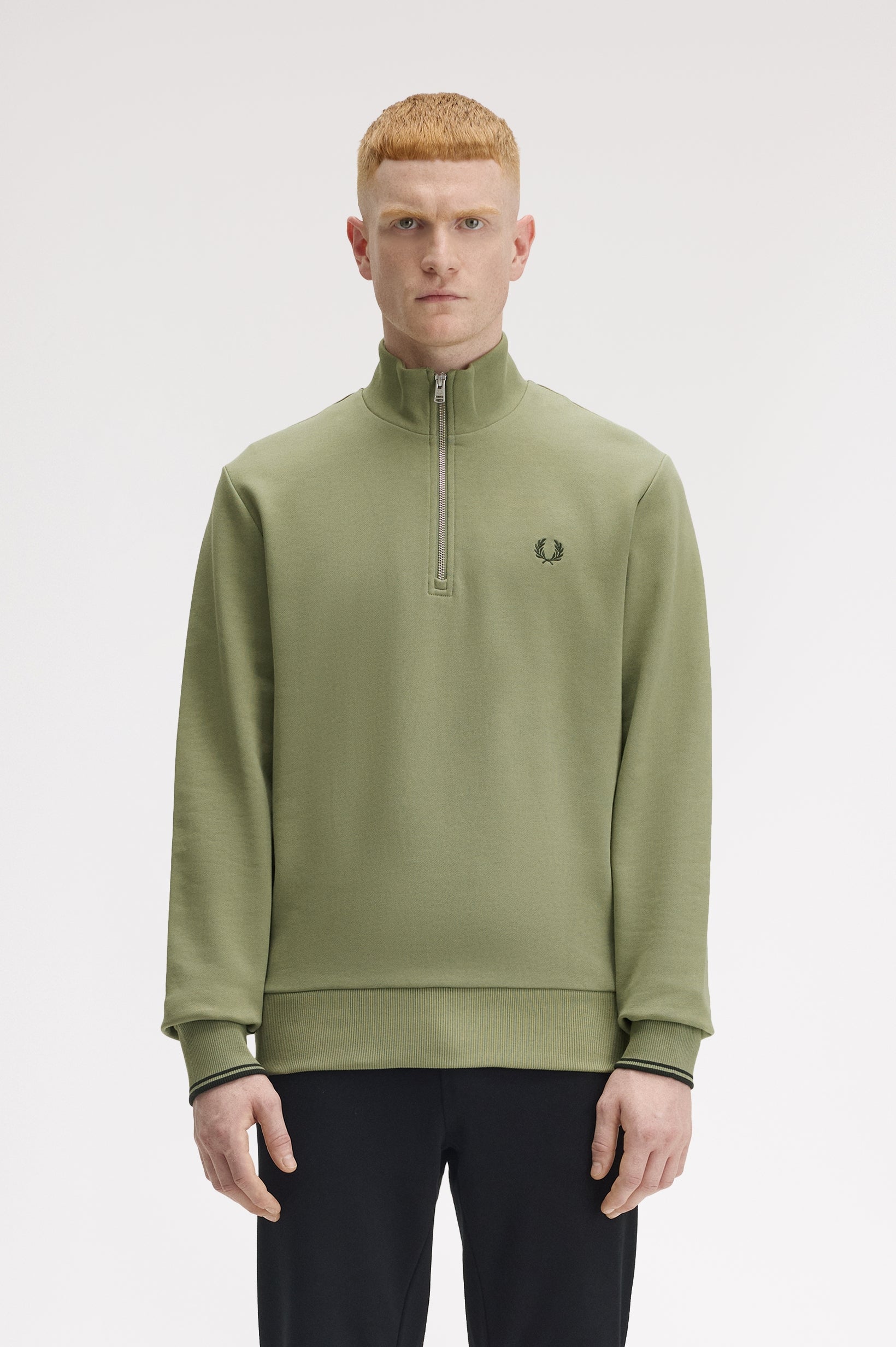 Olive Quarter Zip