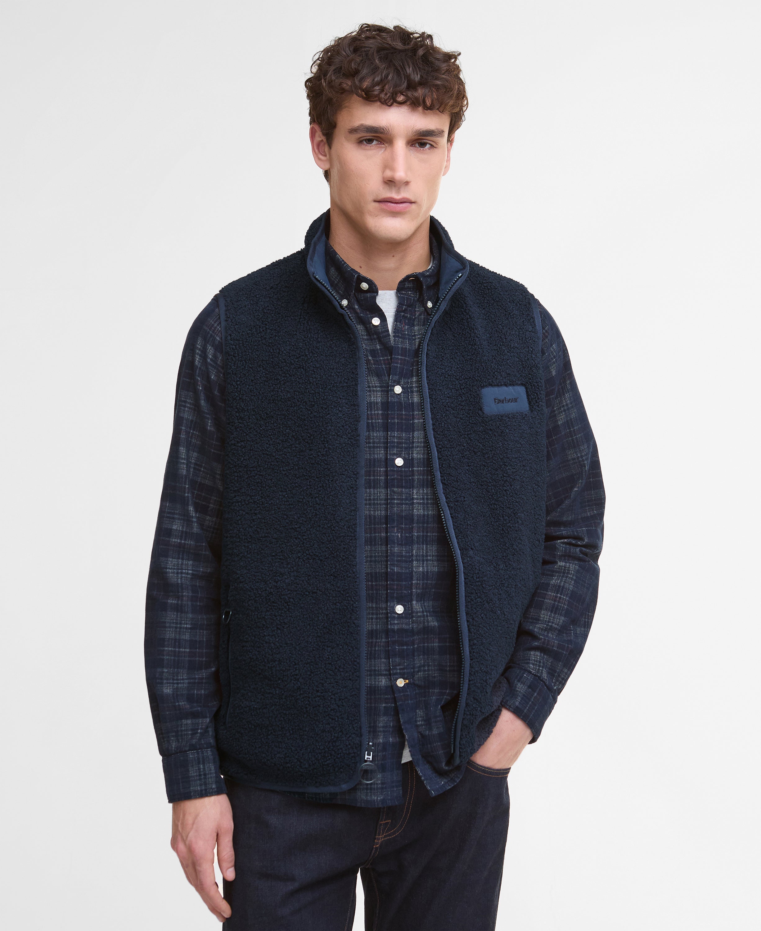 Barbour Reversible Fleece Gilet Navy – JR McMahon