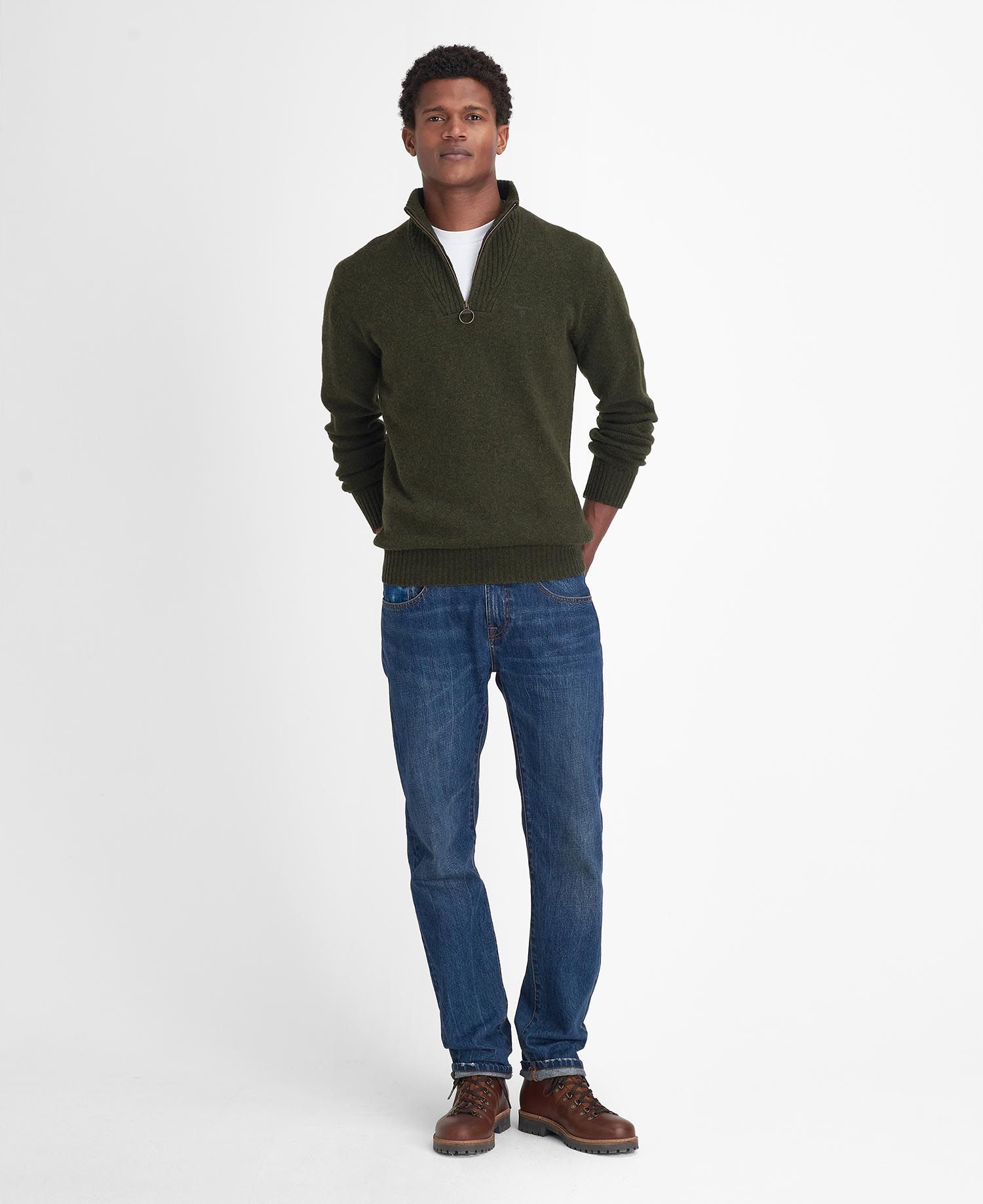 Lambswool Essential Half Zip Jumper
