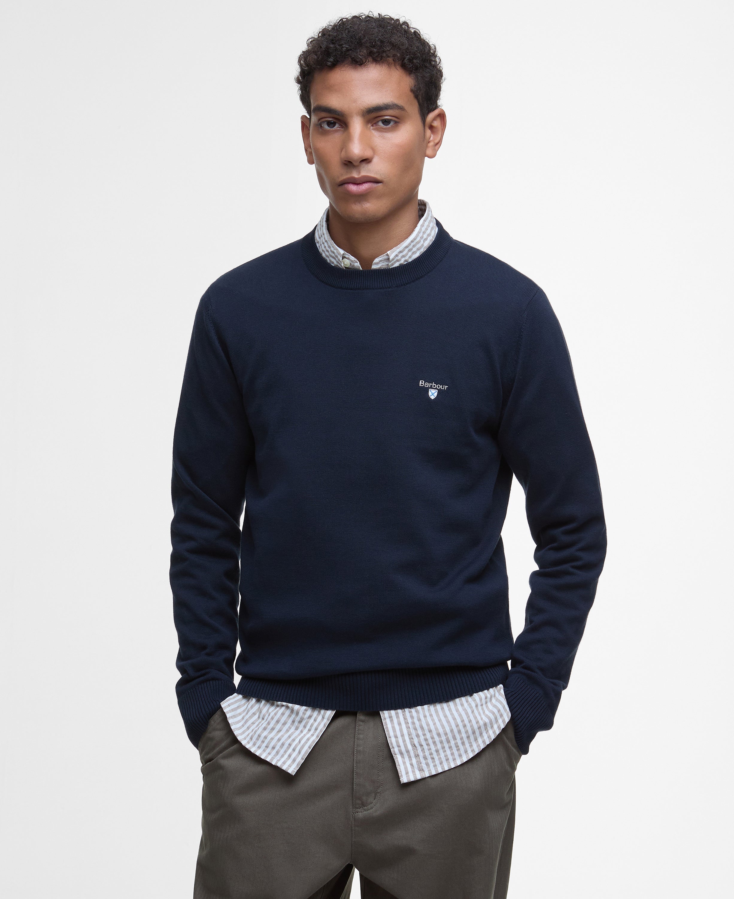 Navy cotton sweater