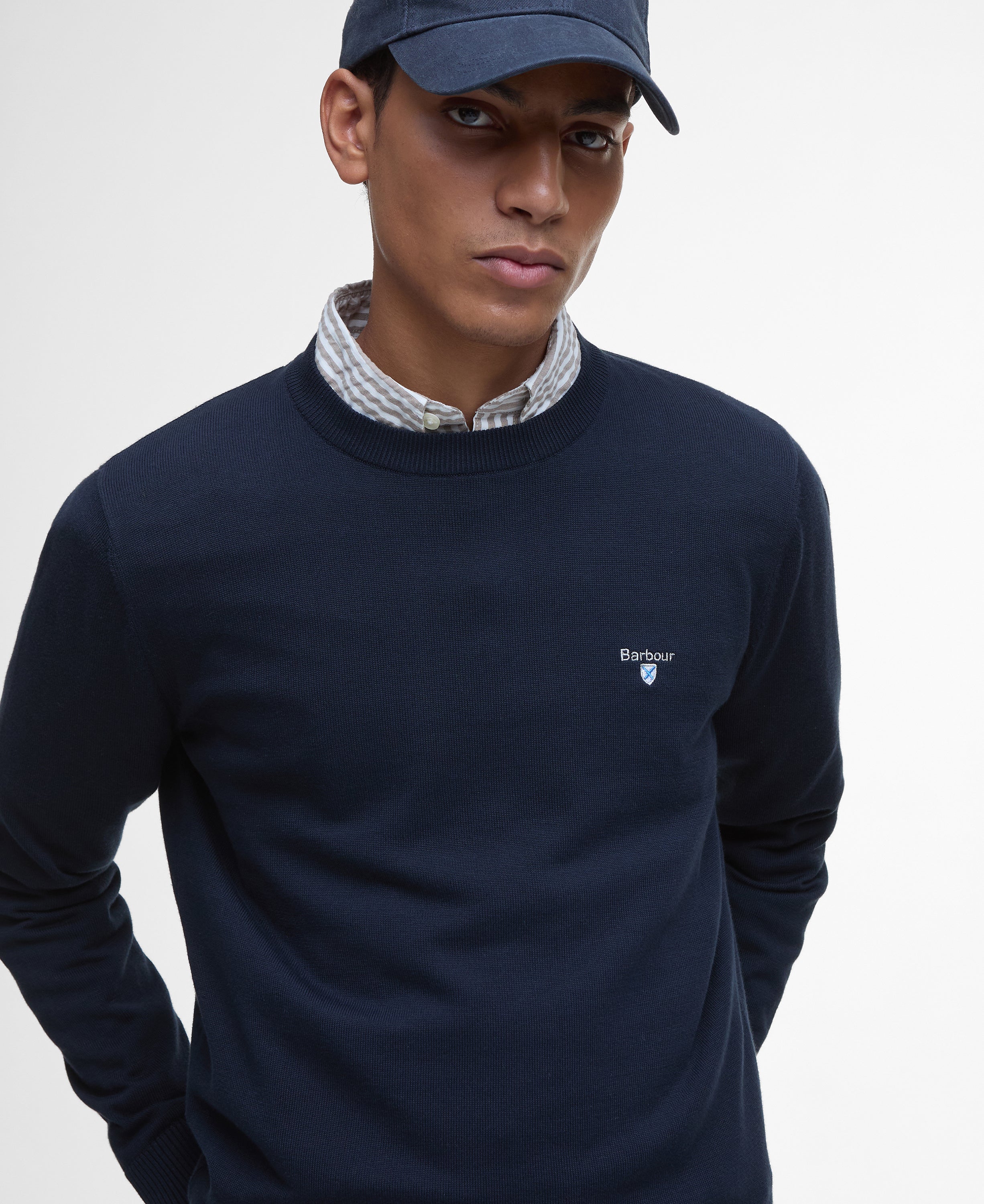 Navy cotton sweater