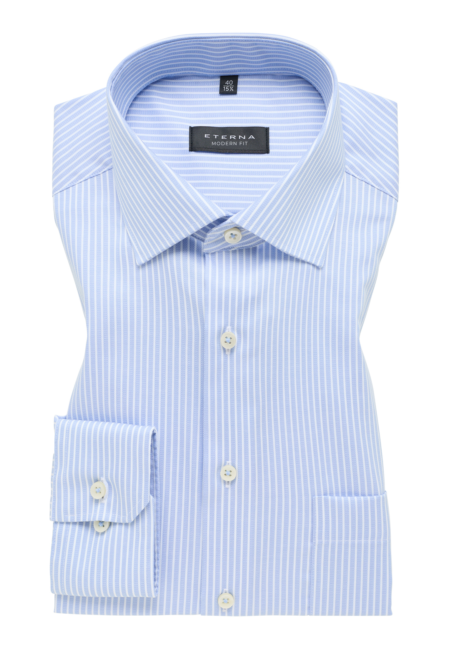 Ice blue stripe modern shirt