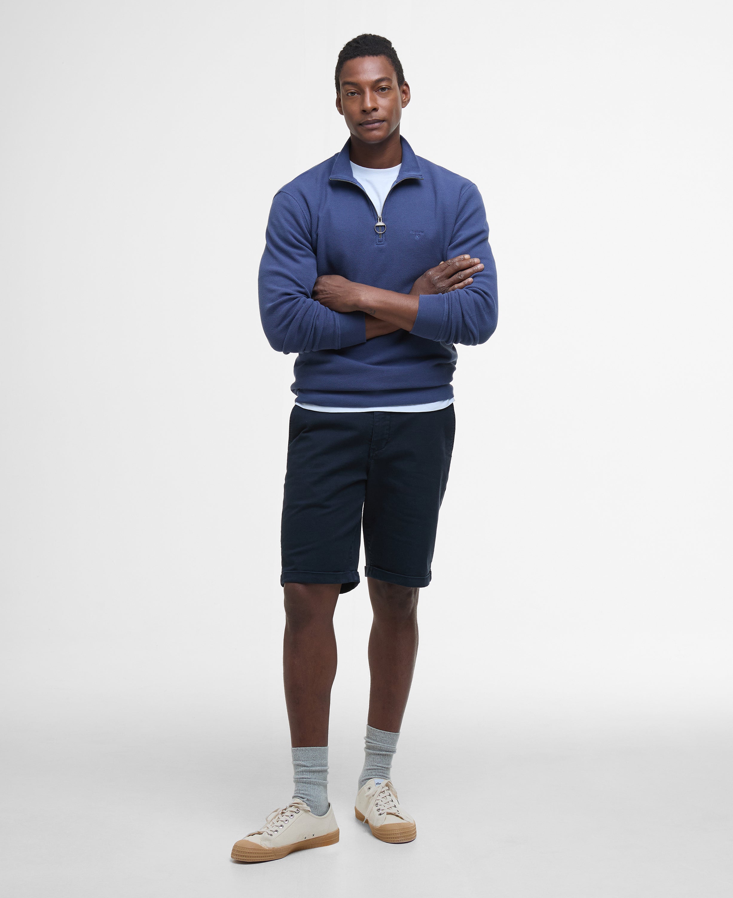 Pique Half zip sweatshirt
