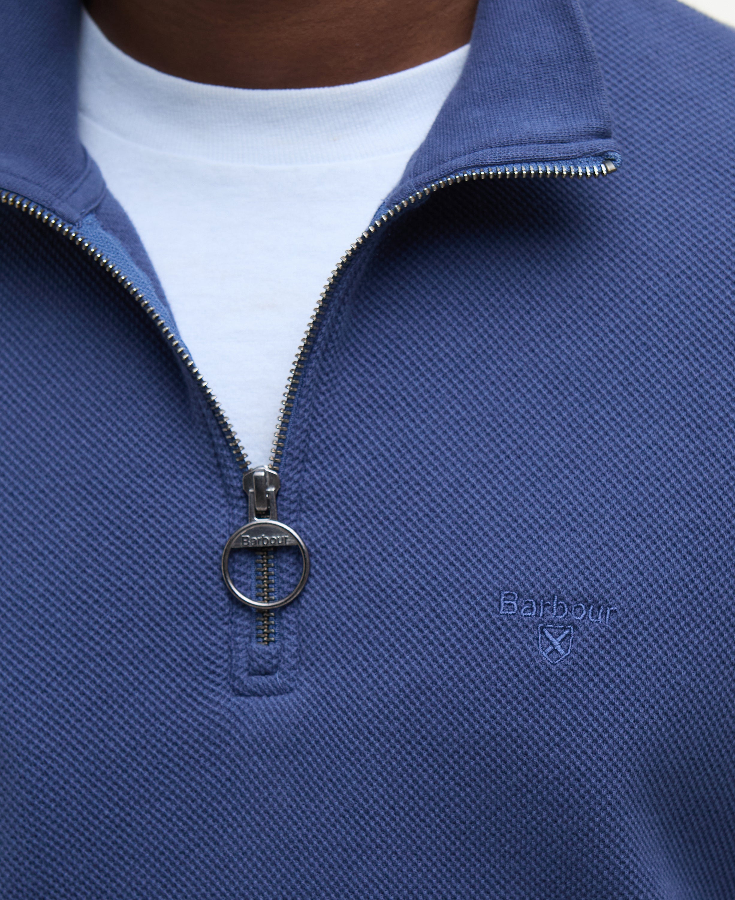 Pique Half zip sweatshirt