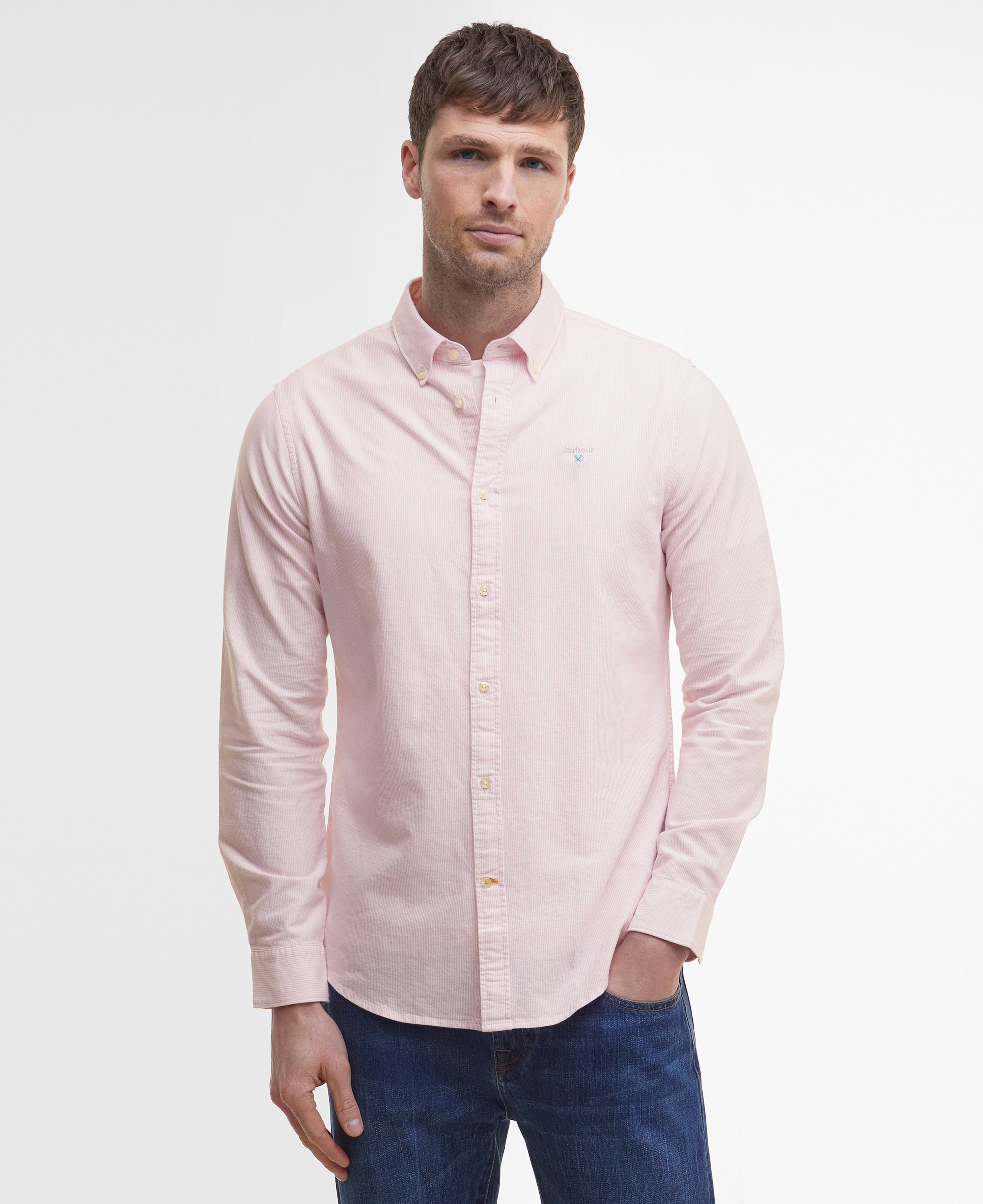 Barbour Striped Oxtown Tailored Shirt Blue Pink Premium Menswear barbour-striped-oxtown-tailored-shirt-blue-pink-premium-menswear