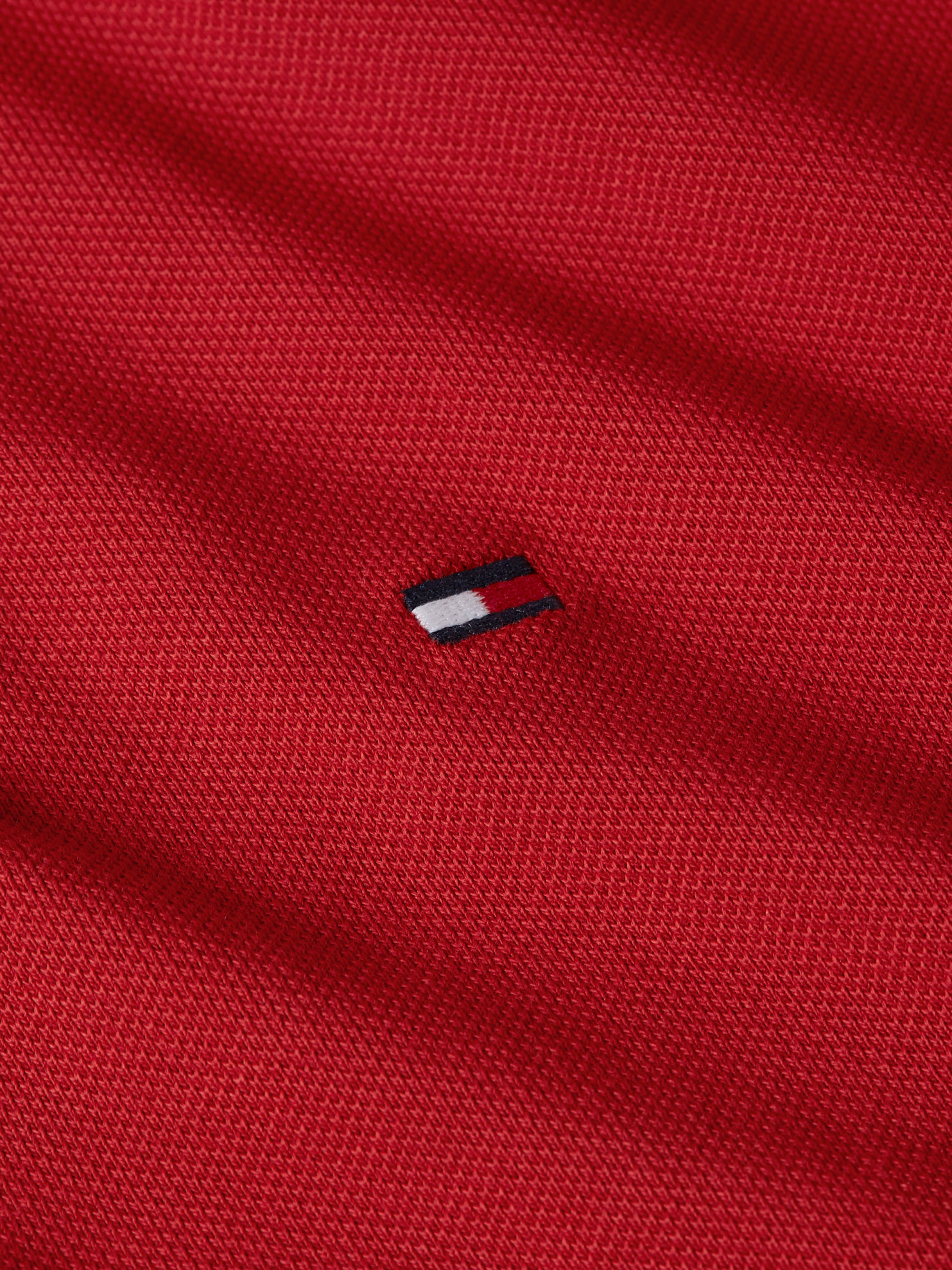 Red logo polo