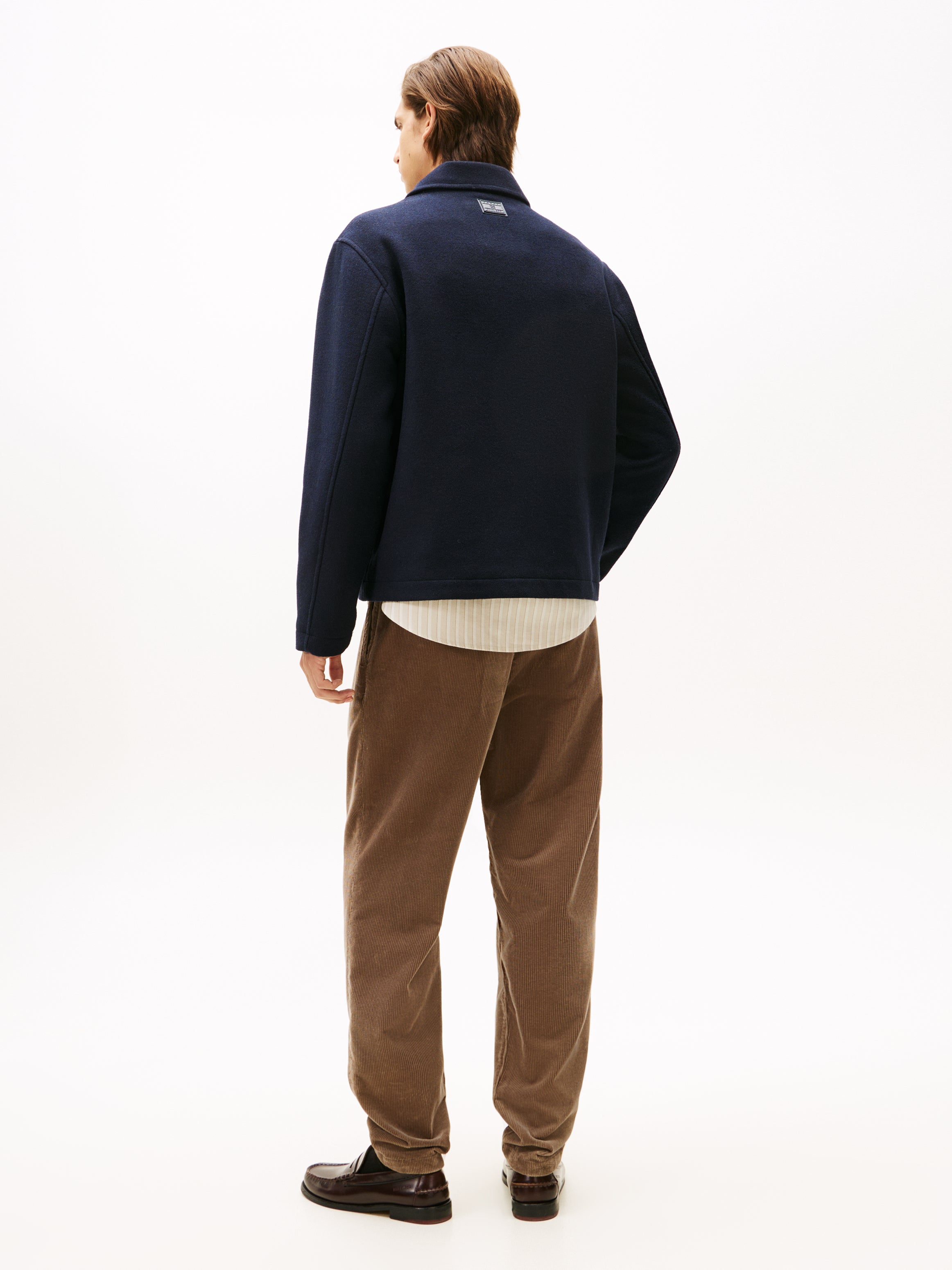 Navy Wool Ivy Jacket