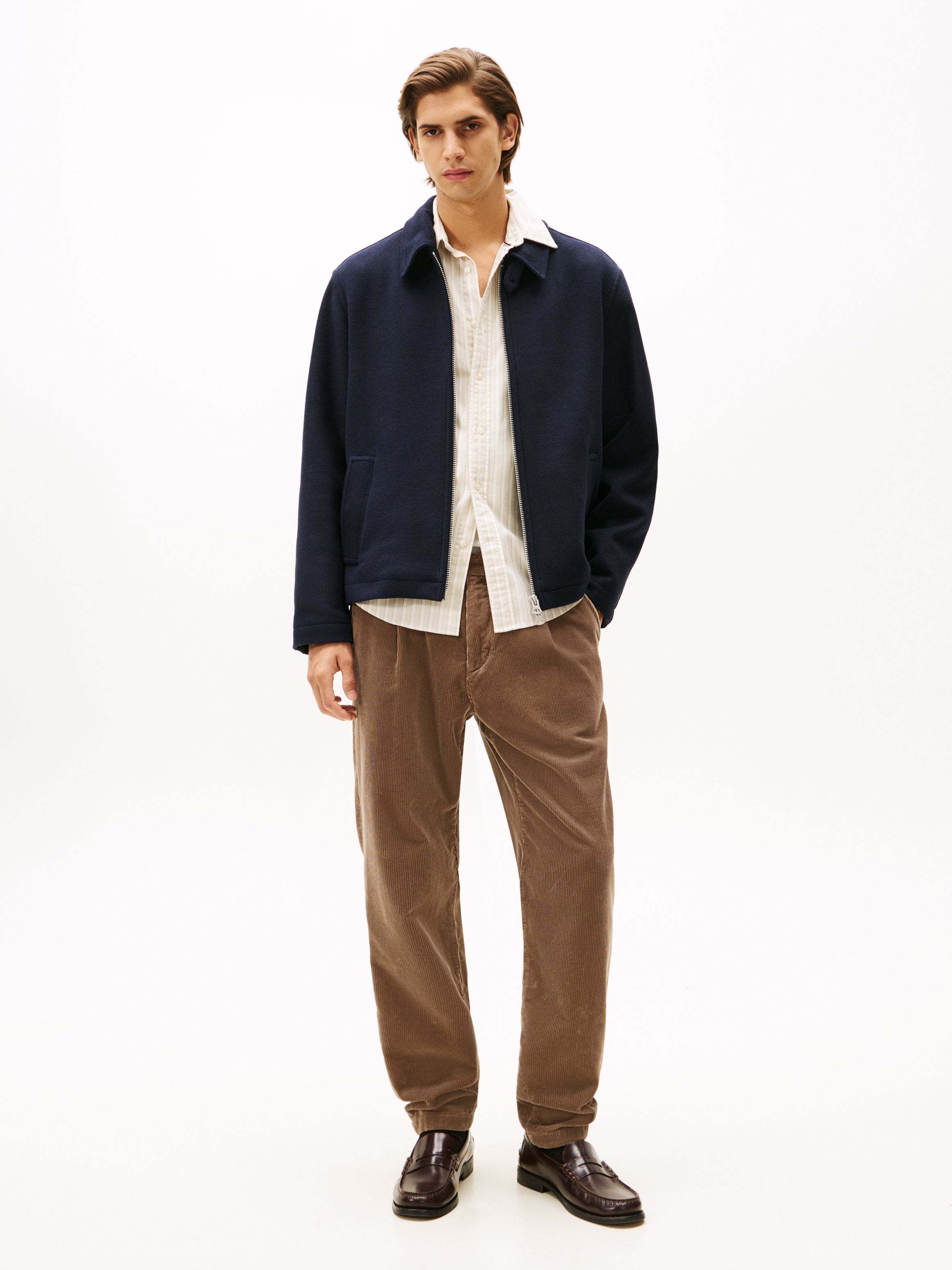 Navy Wool Ivy Jacket