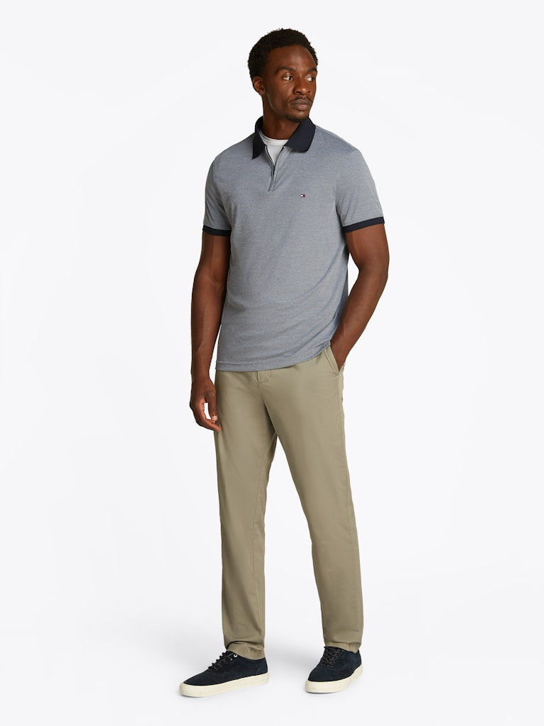 Oxford Zip Polo Desert sky