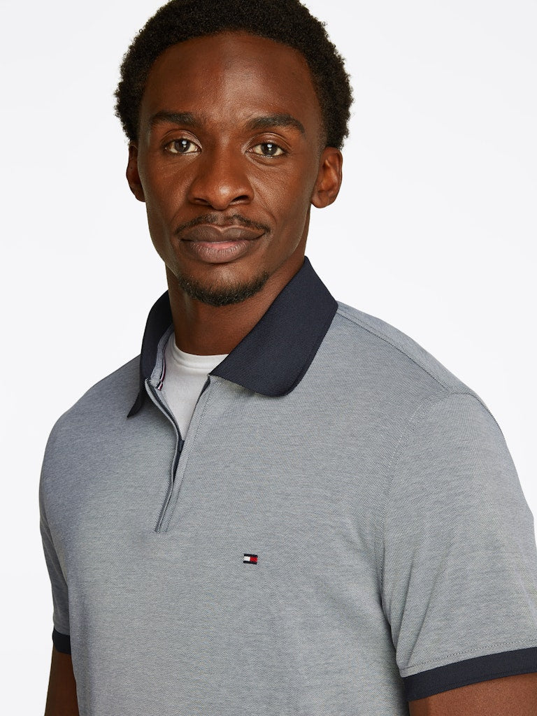 Oxford Zip Polo Desert sky