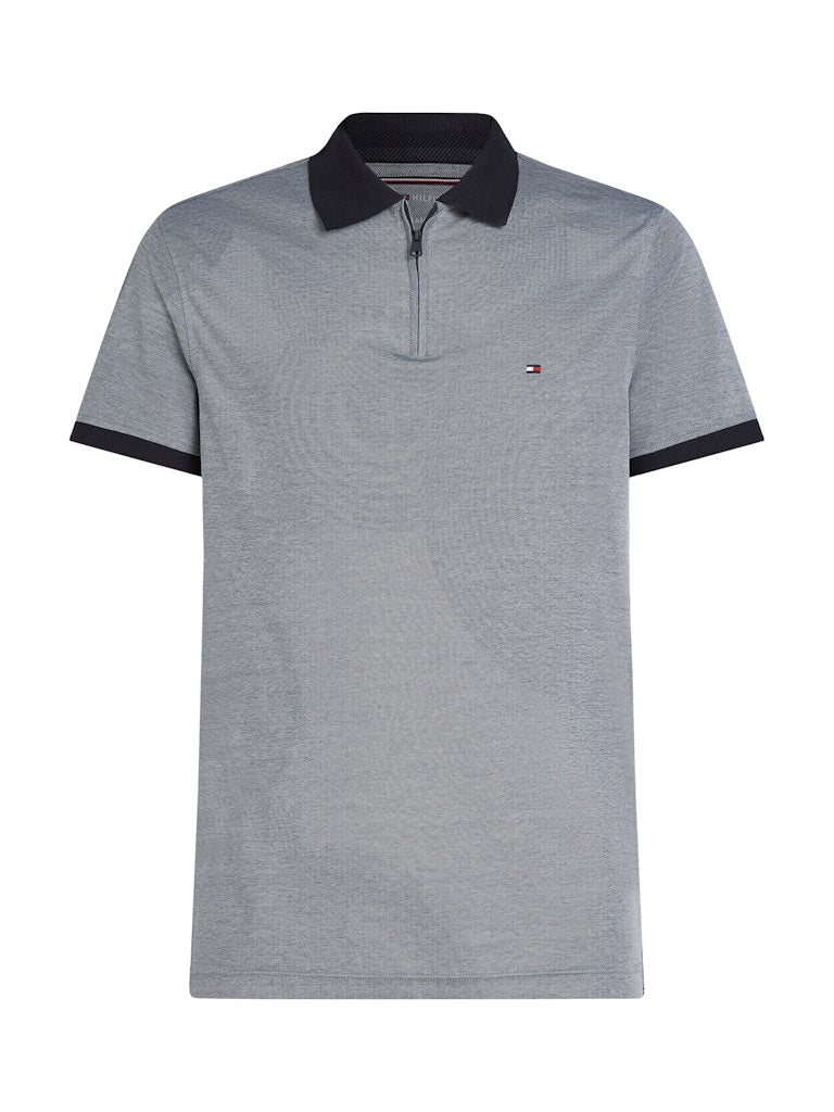 Oxford Zip Polo Desert sky