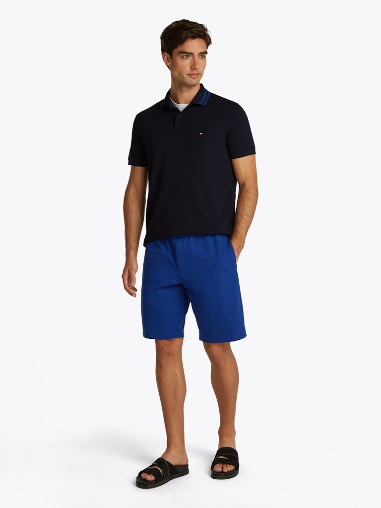 Pique Tipped Navy Polo