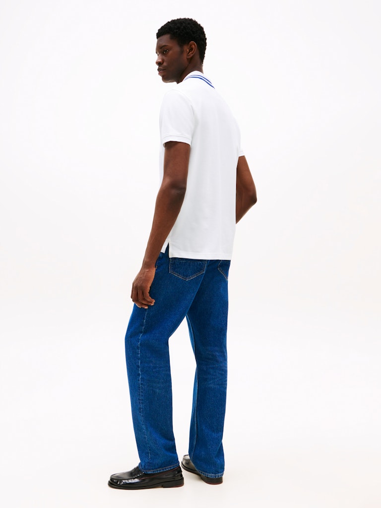 Pique White Tipped Polo