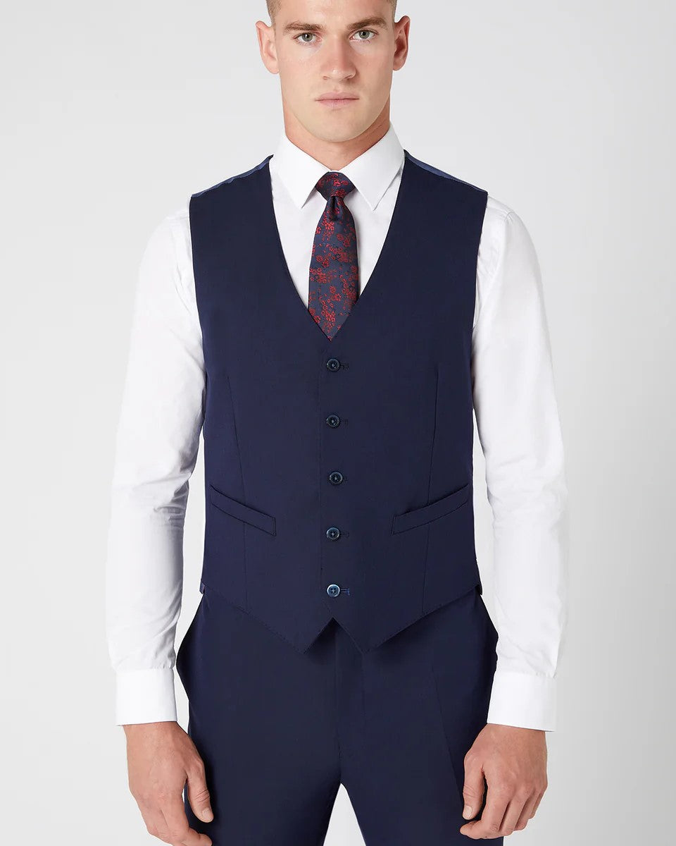 Navy luca waistcoat