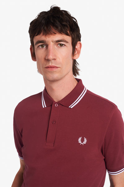 The Twin Tipped Fred Perry Polo  Port
