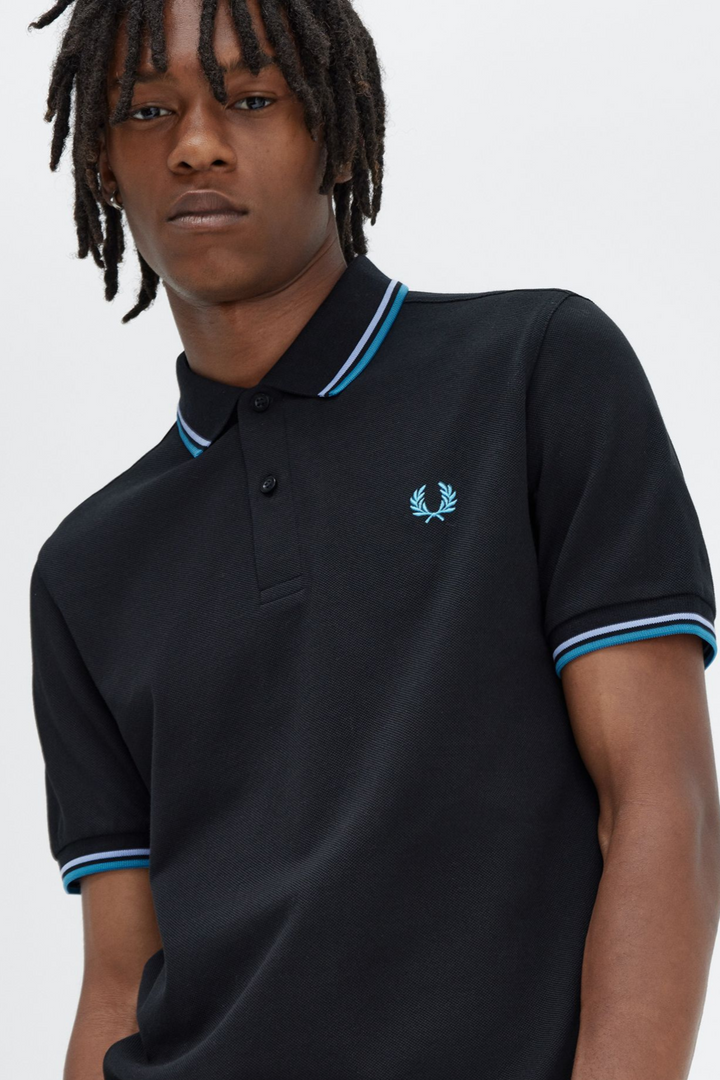 Navy Twin Tip Polo