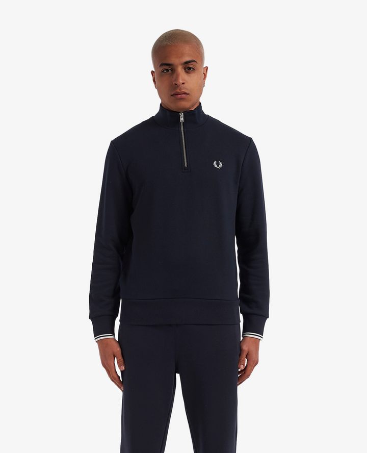 Navy Quarter Zip Sweatshirt