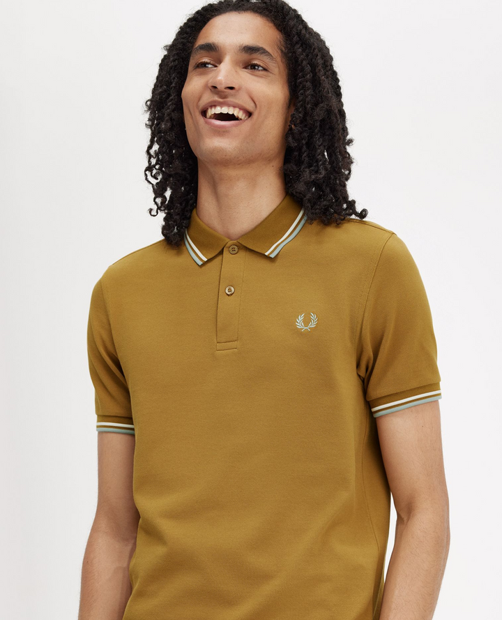 Dark caramel Short sleeve polo