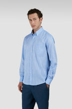Blue textured shirt
