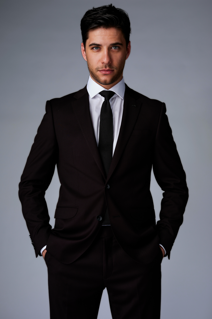 Black Tailored two-piece Suit