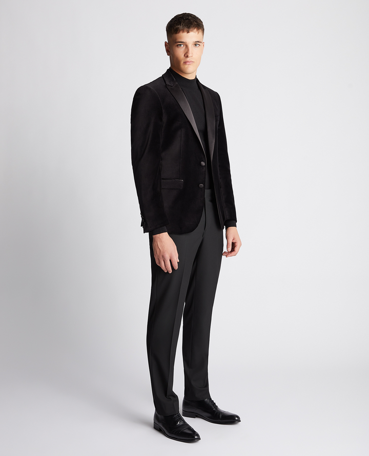 Black Velvet Tuxedo Jacket