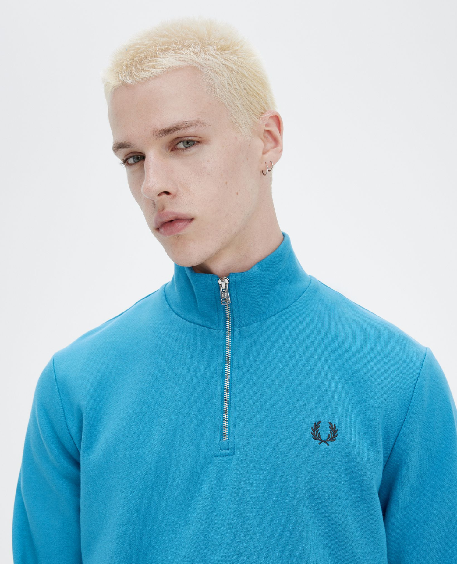 blue Half zip sweatshirt