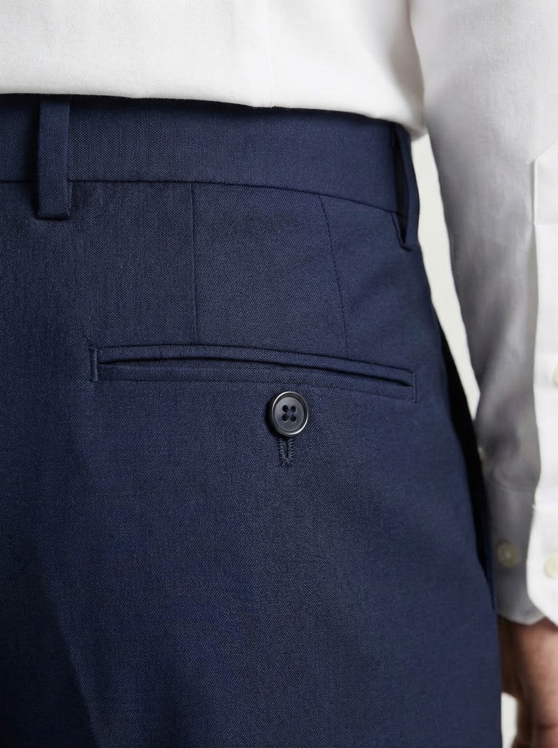 Jasper Tapered Fit Navy Trouser
