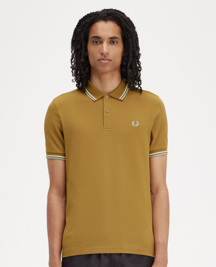 Dark caramel Short sleeve polo