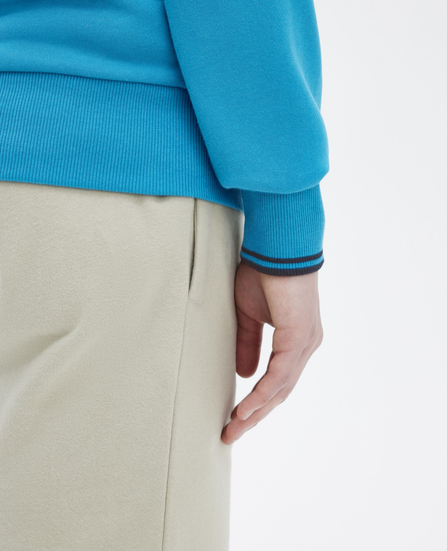 blue Half zip sweatshirt