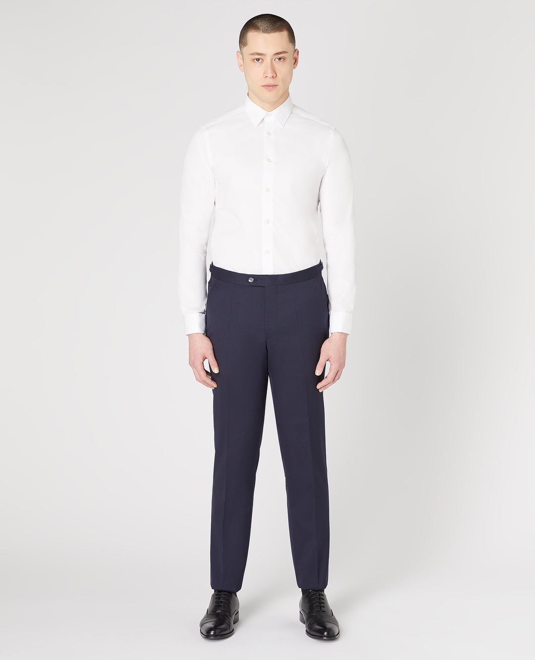 Navy Rocco tuxedo trousers