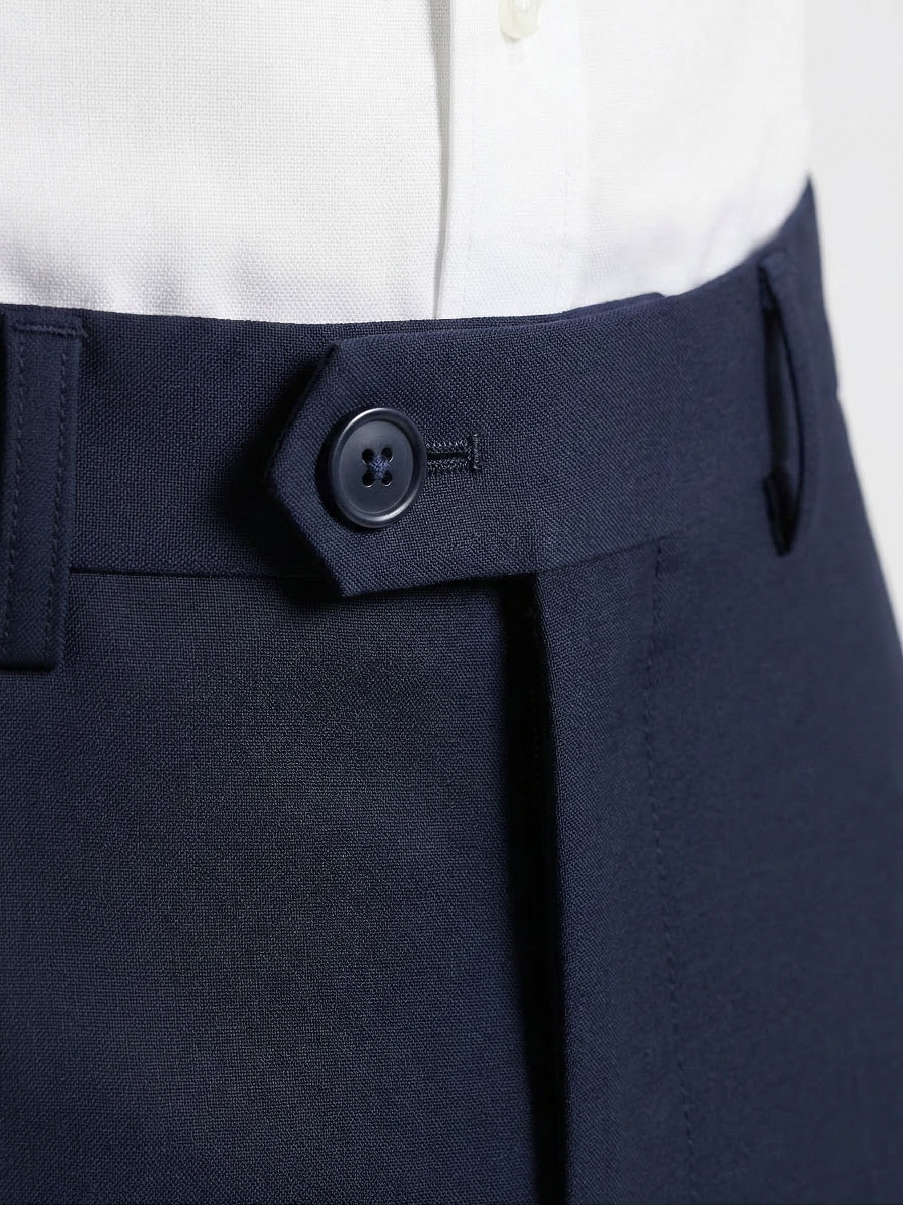 Jasper Tapered Fit Navy Trouser