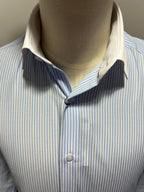 Light blue Contrast collar shirt