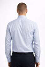 Blue micro Stripe Modern Fit Shirt
