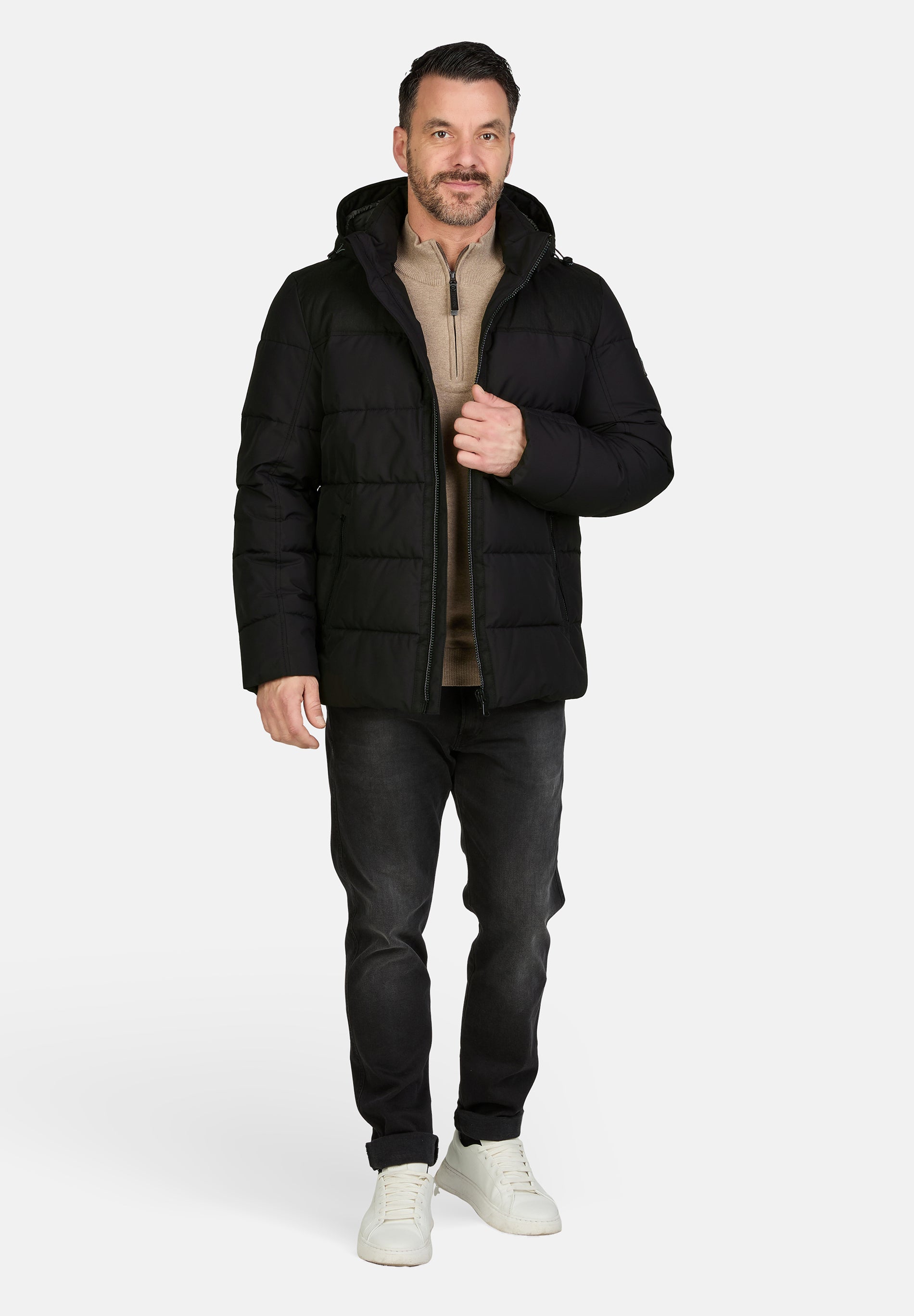 Black waterproof Puffer coat