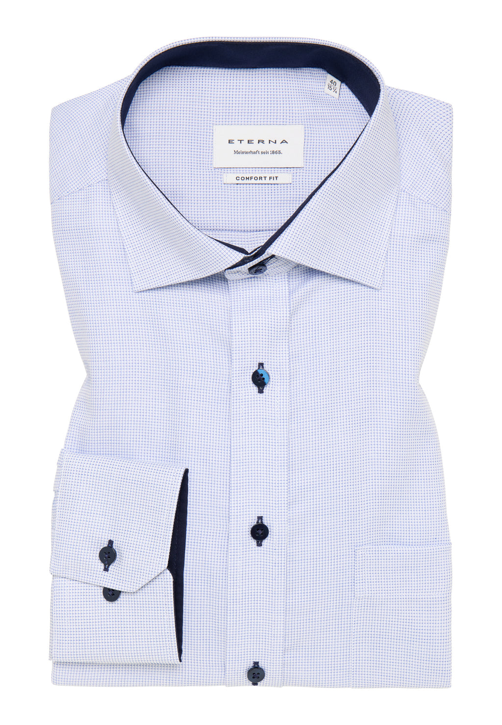 Ice Blue Patterned comfort shirt