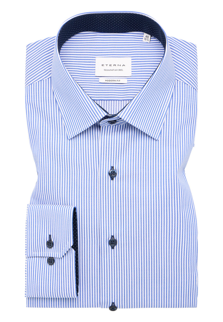 Medium blue stripe Modern shirt