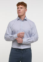 Grey stripe modern shirt