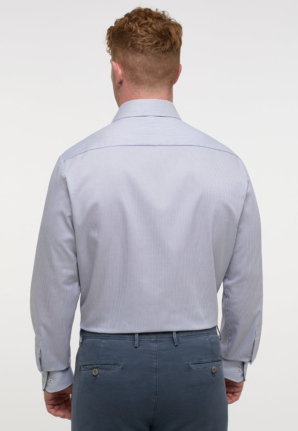 Grey stripe modern shirt