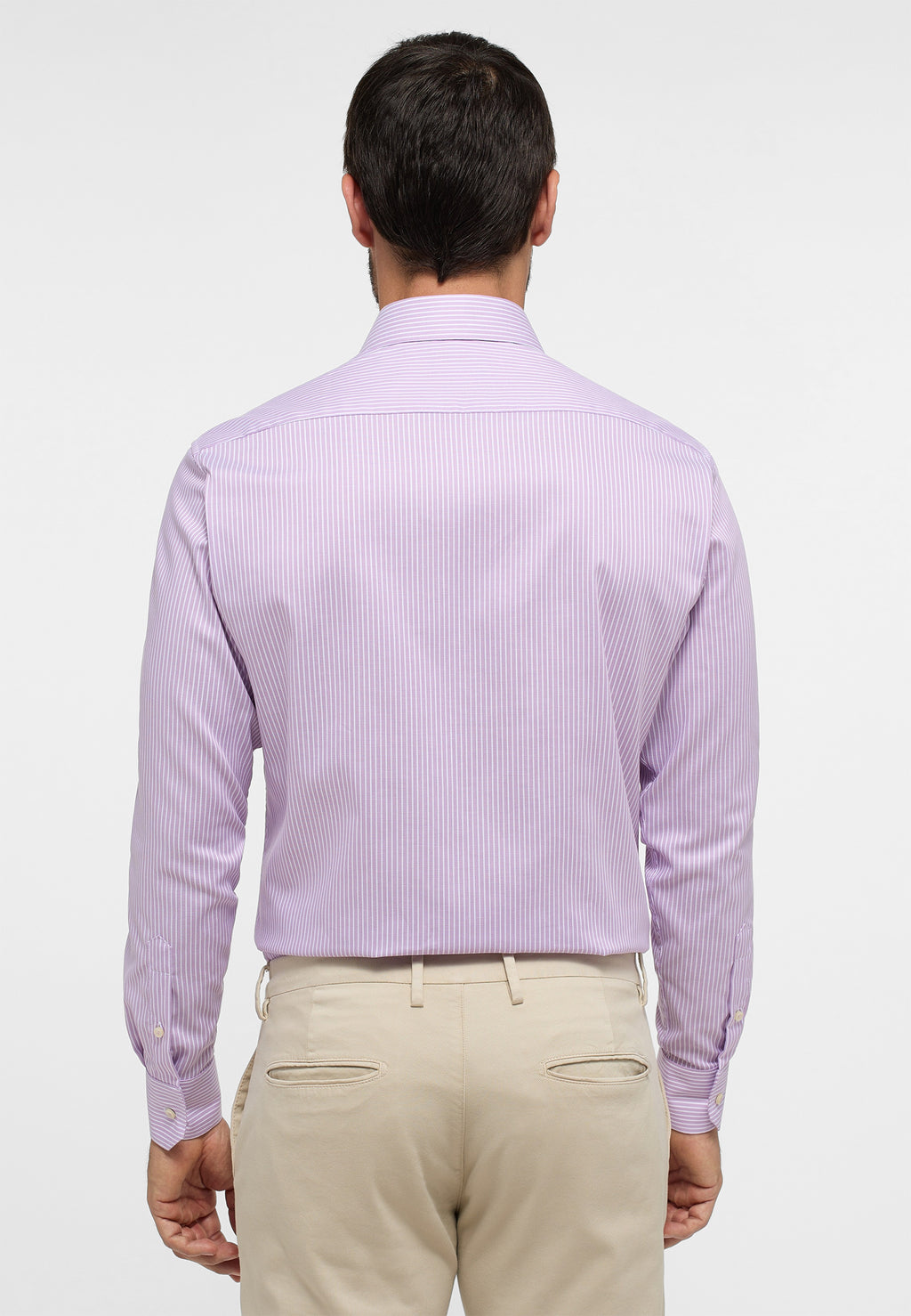 Lavender stripe modern shirt